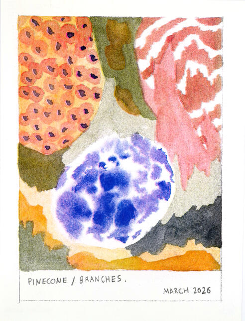 PINECONE&BRANCHES - 4 INKS RISOPRINT - A5